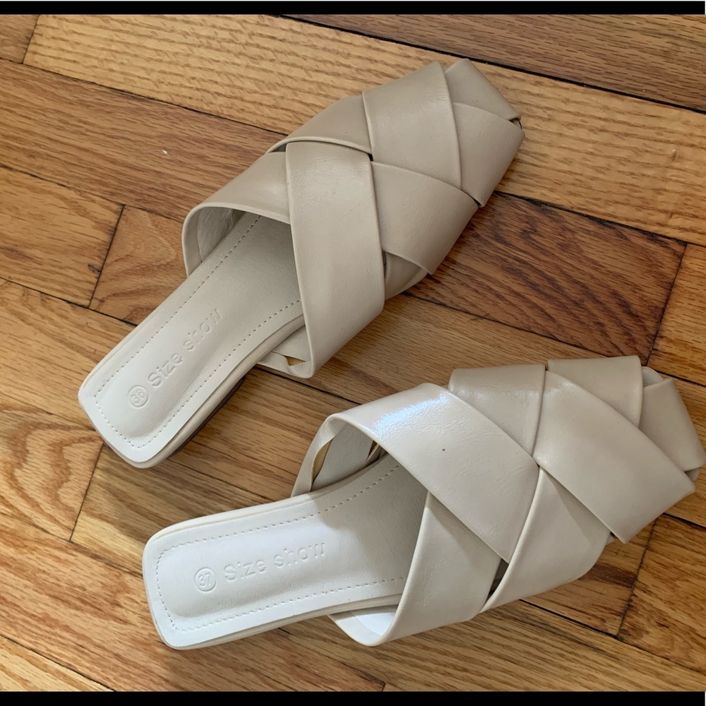 taupe slides minimalist